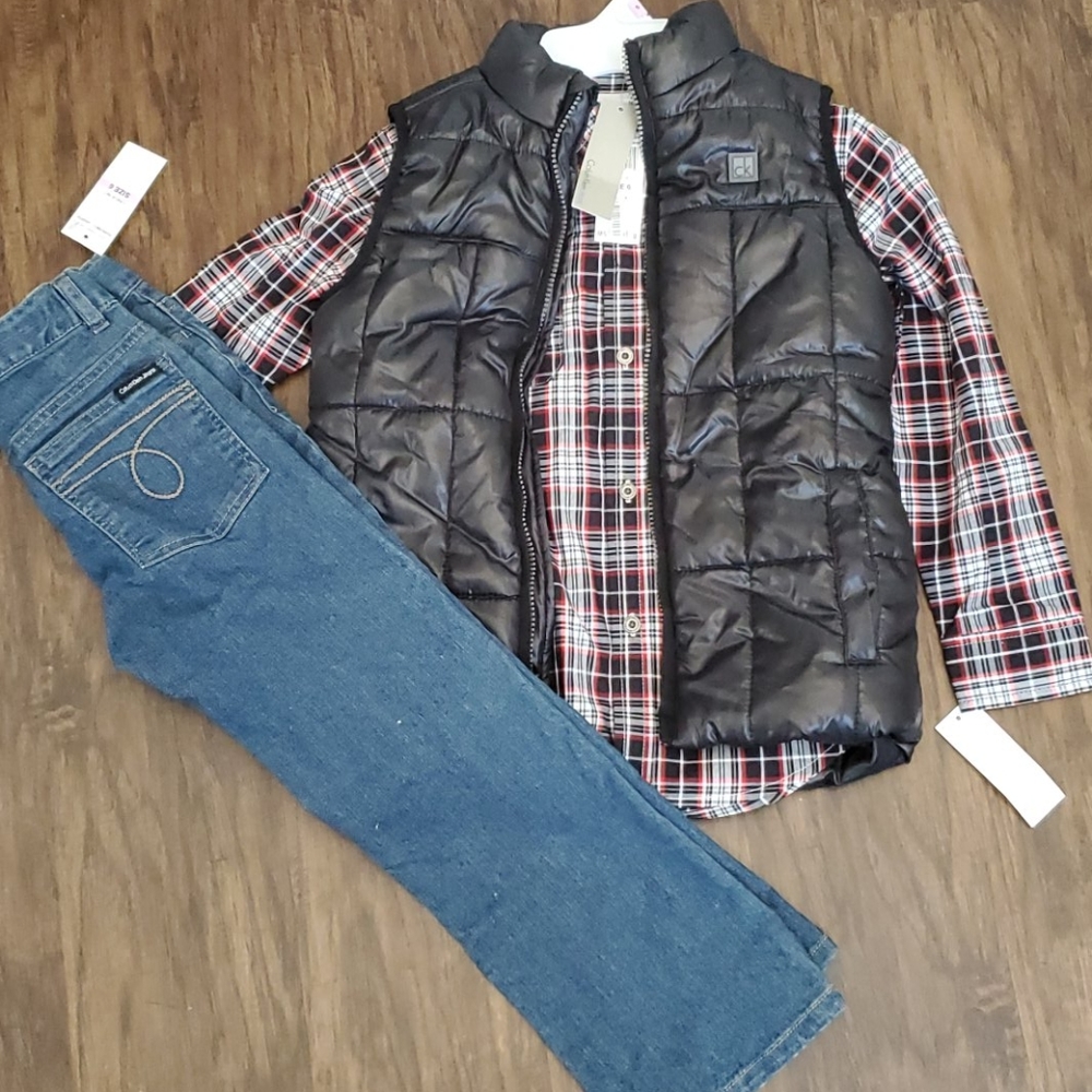 Calvin Klein Boys 6 outfit NWT